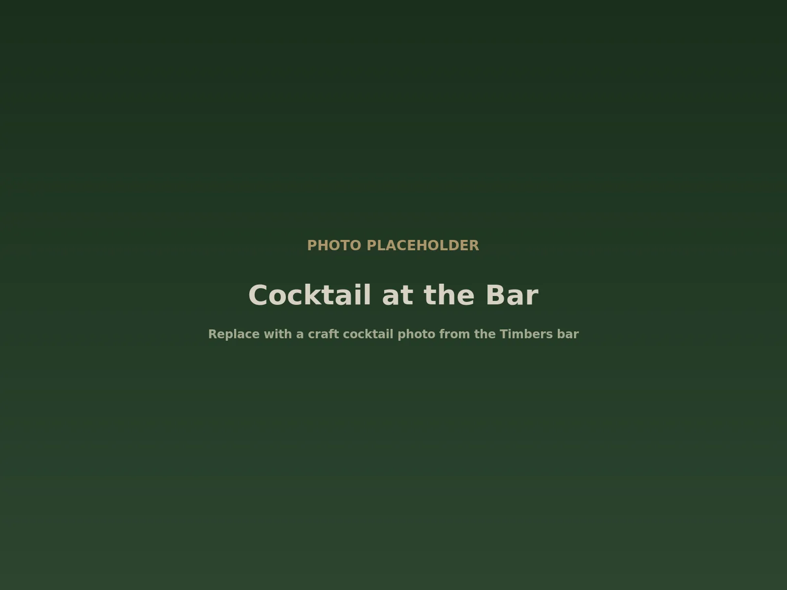 A craft cocktail at the Timbers bar in Ketchum, Idaho